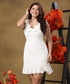 Sleeveless Frilled Neck Chiffon Mini Dress